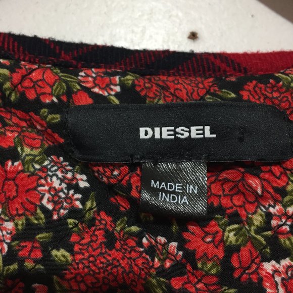 DIESEL LIGHTWEIGHT PLAID JACKETS SIZE L - Picture 8 of 8